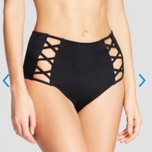 Shade & Shore Black Swim Bottom sz Large
